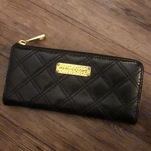 Marc Jacobs black quilted leather wallet